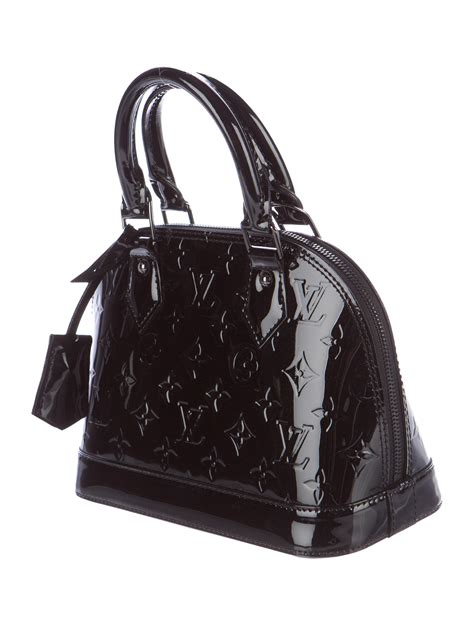 louis vuitton monogram vernis patent leather handbag|louis vuitton alma monogram price.